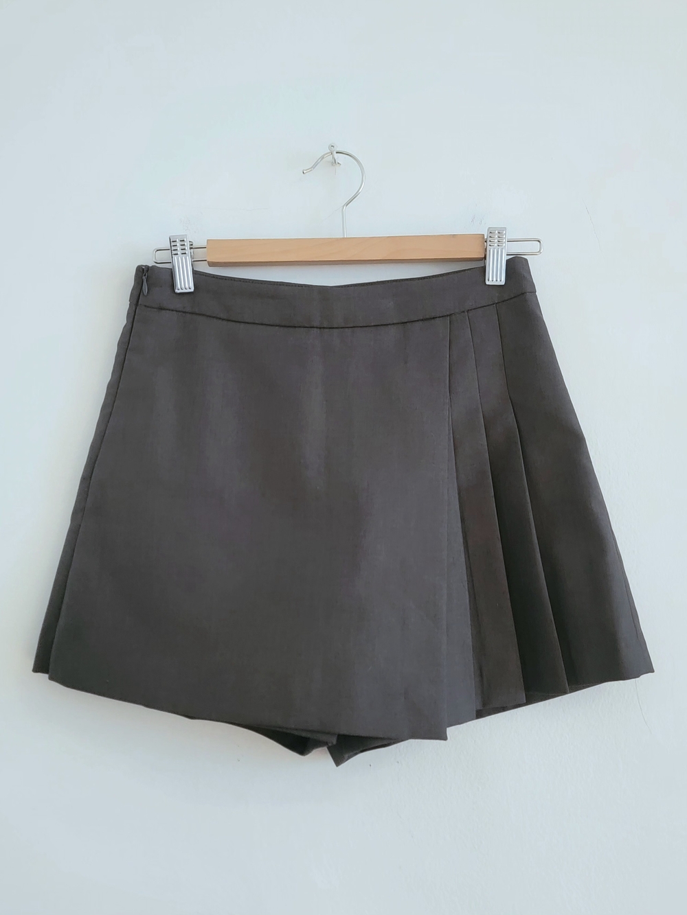 Gray Pleated Skort